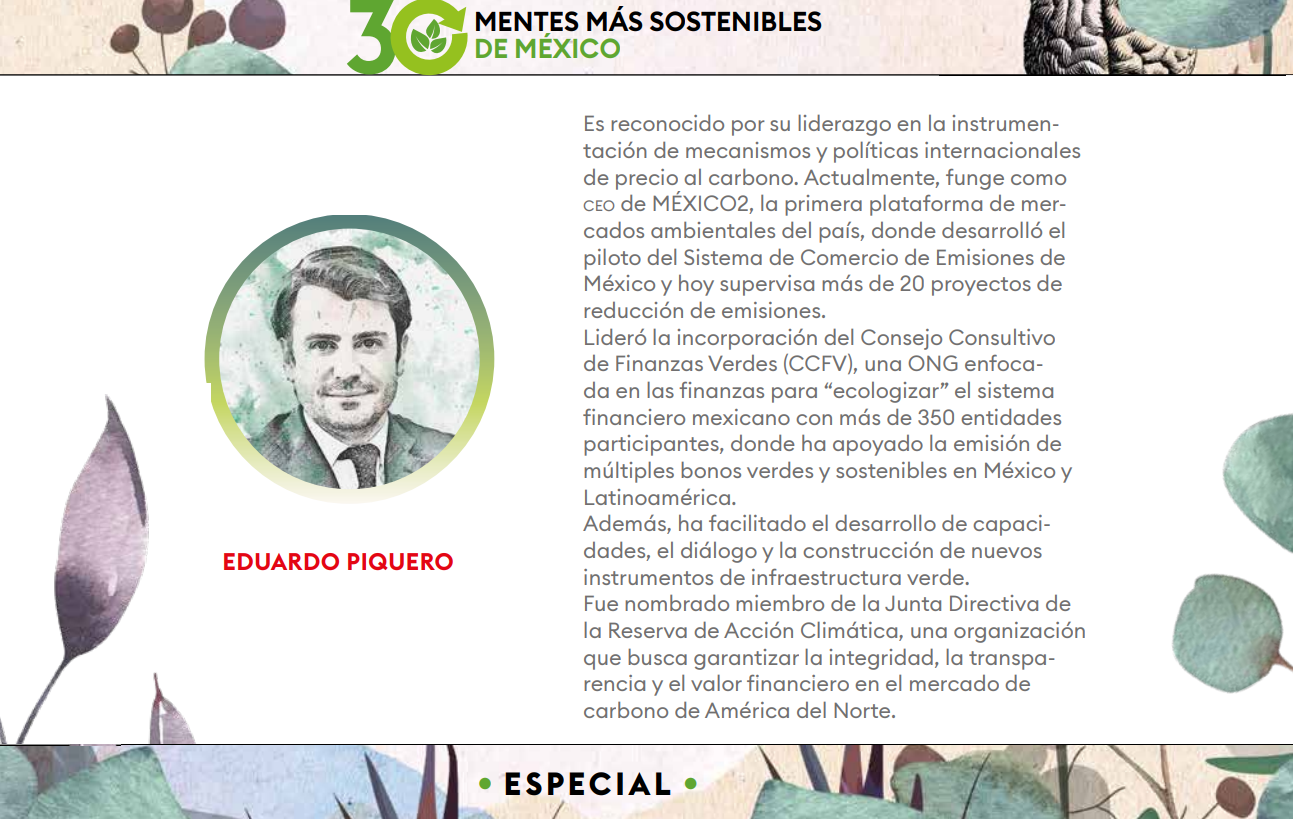 Forbes México reconoce a Eduardo Piquero
