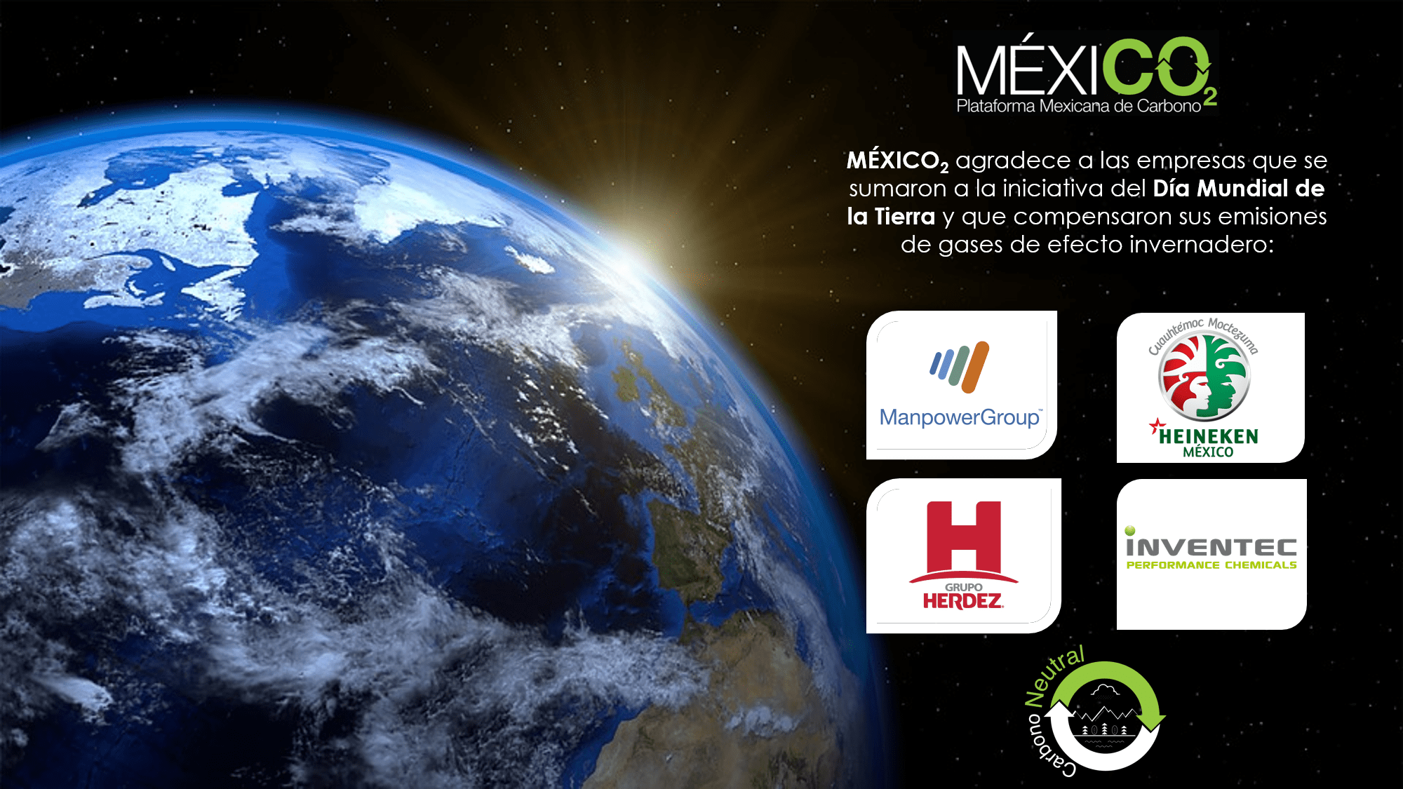 Las empresas en México celebran el Día Mundial de la Tierra compensando sus emisiones